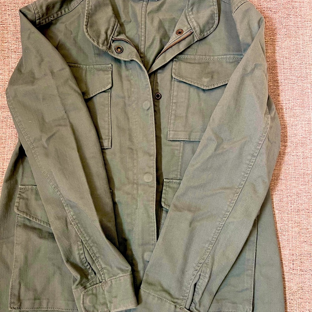 VINCE. Green Utility Jacket - Picture 5 of 8
